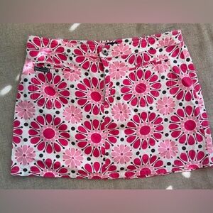 Dolce & Gabbana Italy Size 4 / 6 Vintage Vibrant Floral Pink Print Mini Skirt